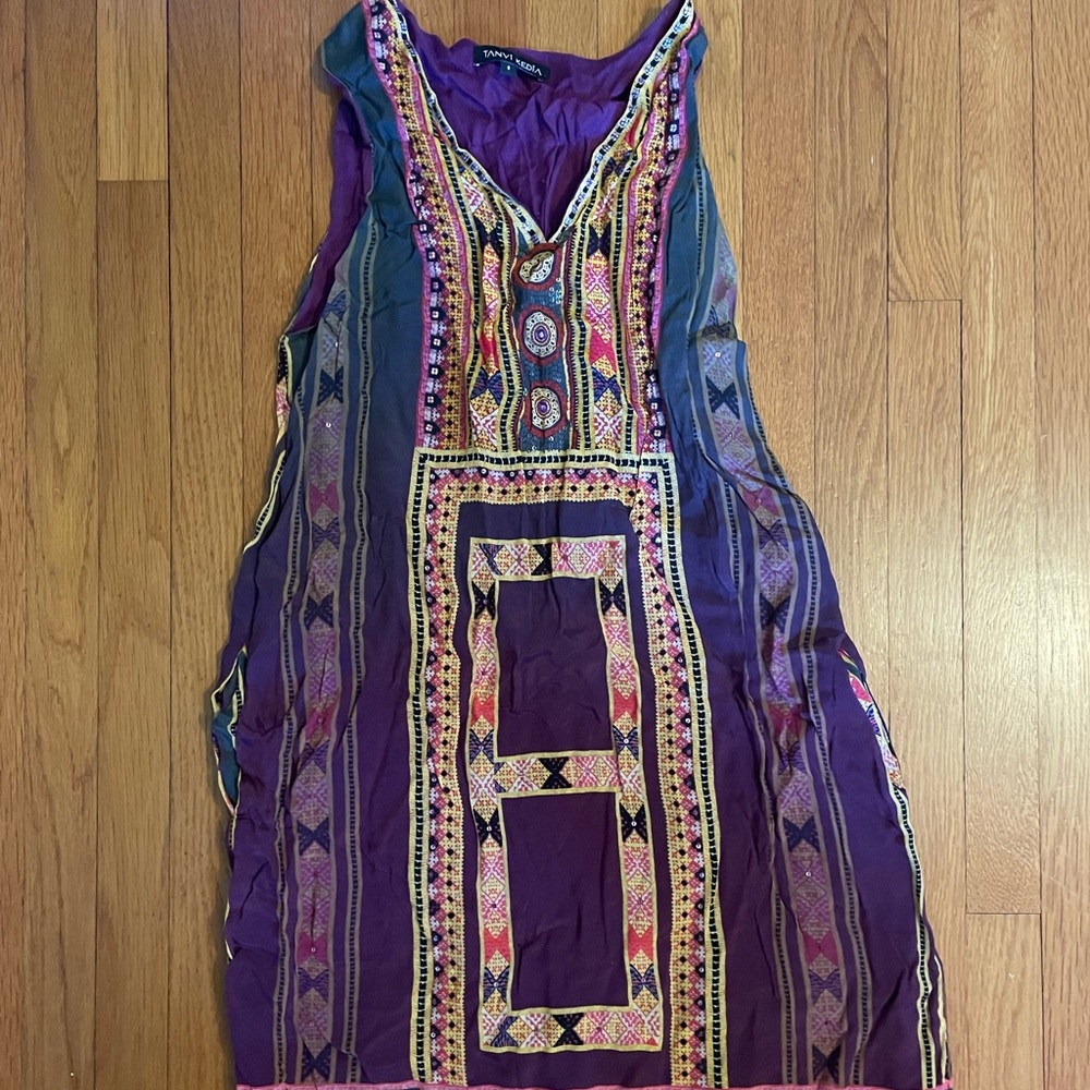 Anthropologie dress, printed, size small